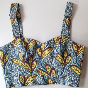 Royal Blue Crop Top by Zara Trafaluc